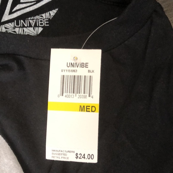 Univibe Black Graphic T-Shirt - Picture 4 of 5